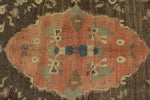 6x10 Brown and Pink Turkish Tribal Rug