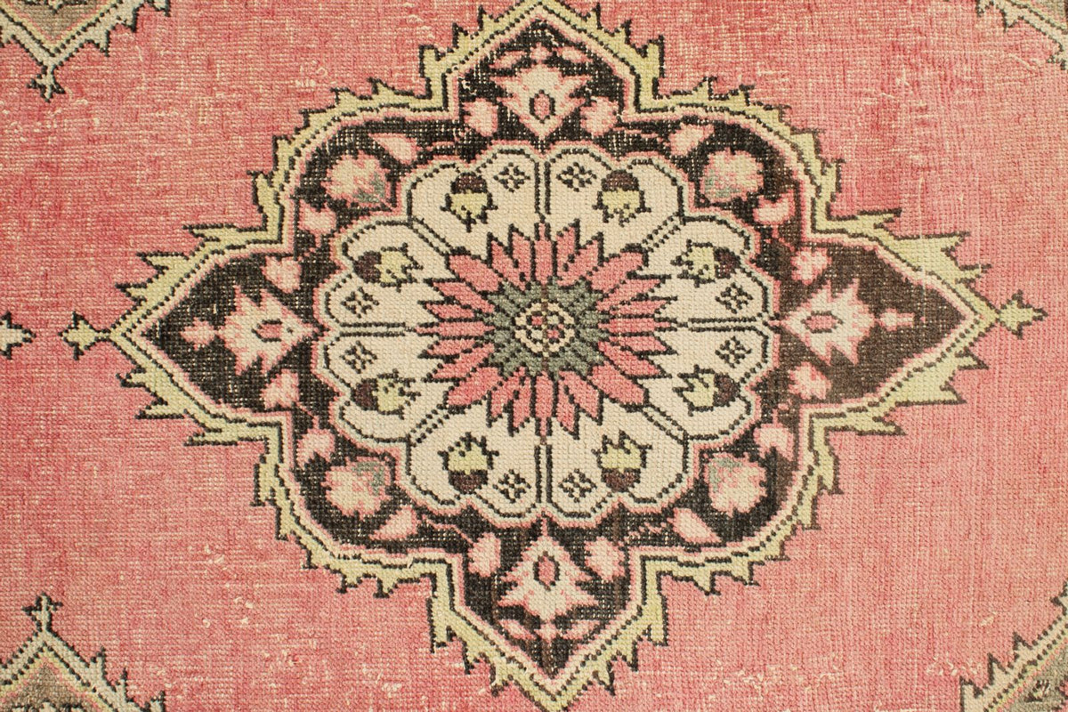 3x14 Pink and Brown Turkish Tribal Runner