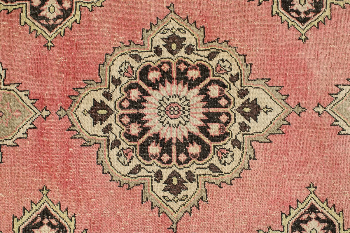 3x14 Pink and Brown Turkish Tribal Runner