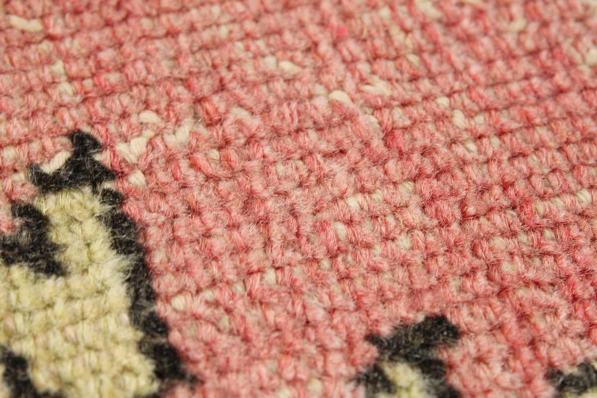 3x14 Pink and Brown Turkish Tribal Runner