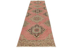 3x14 Pink and Brown Turkish Tribal Runner