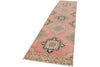 3x14 Pink and Brown Turkish Tribal Runner