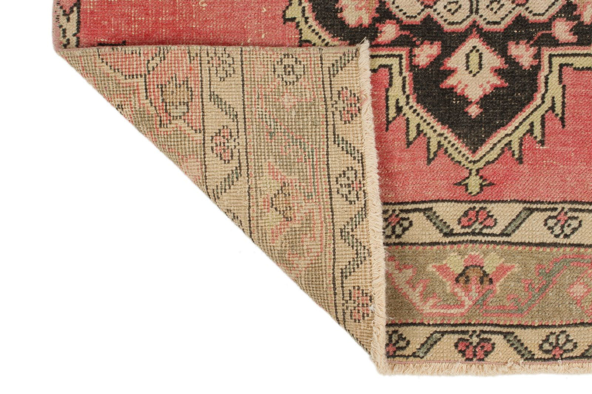 3x14 Pink and Brown Turkish Tribal Runner