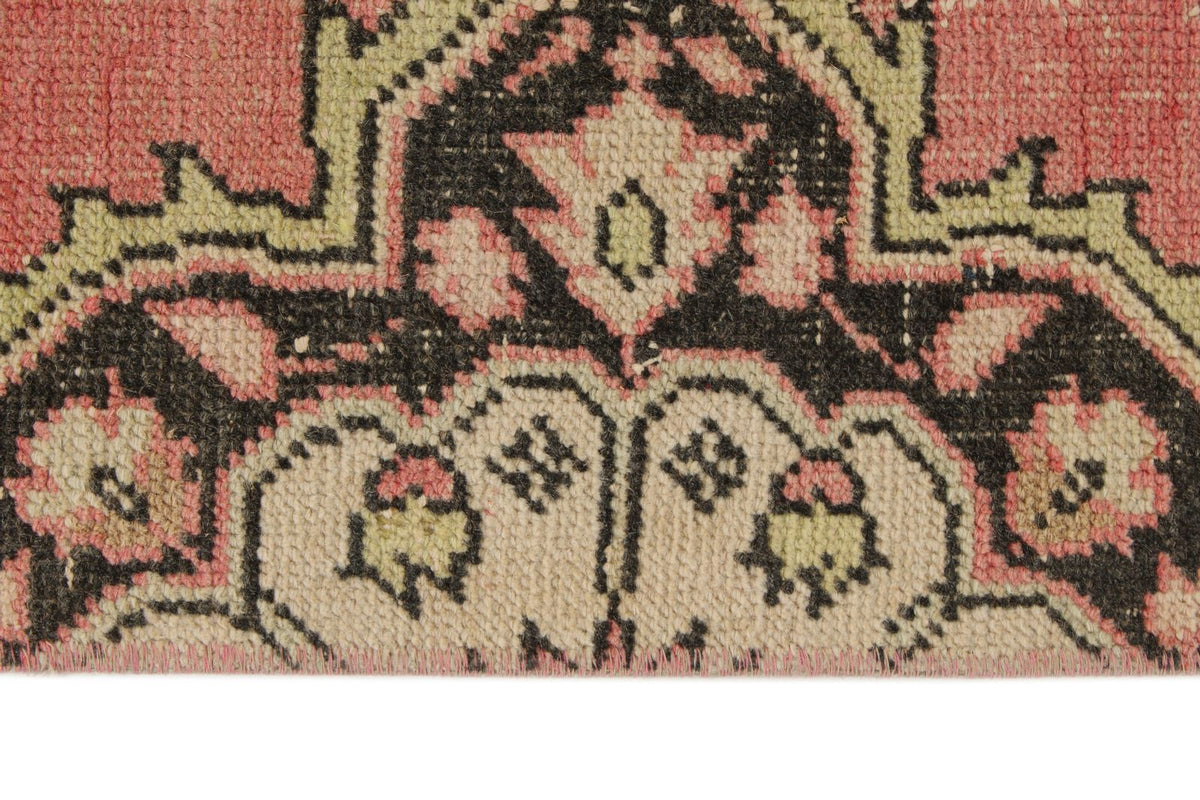 3x14 Pink and Brown Turkish Tribal Runner