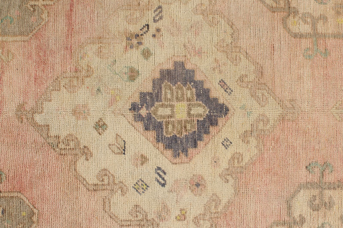 3x12 Pink and Navy Turkish Tribal Runner