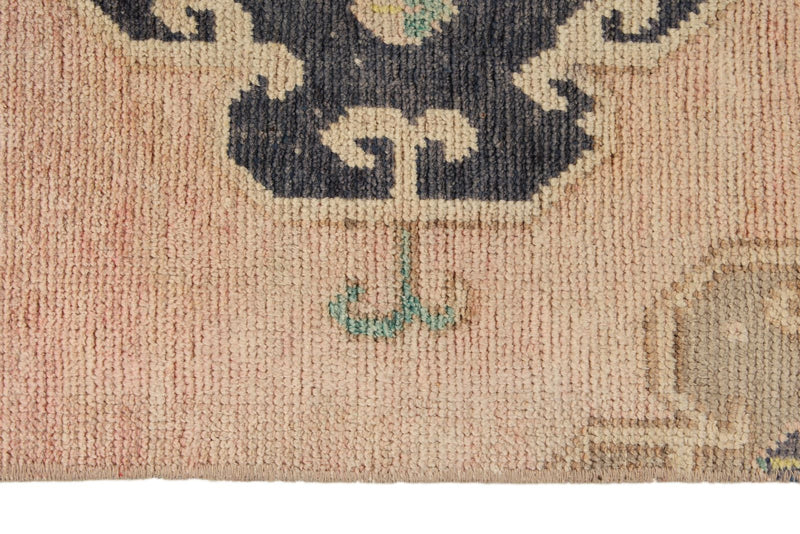 3x12 Pink and Navy Turkish Tribal Runner