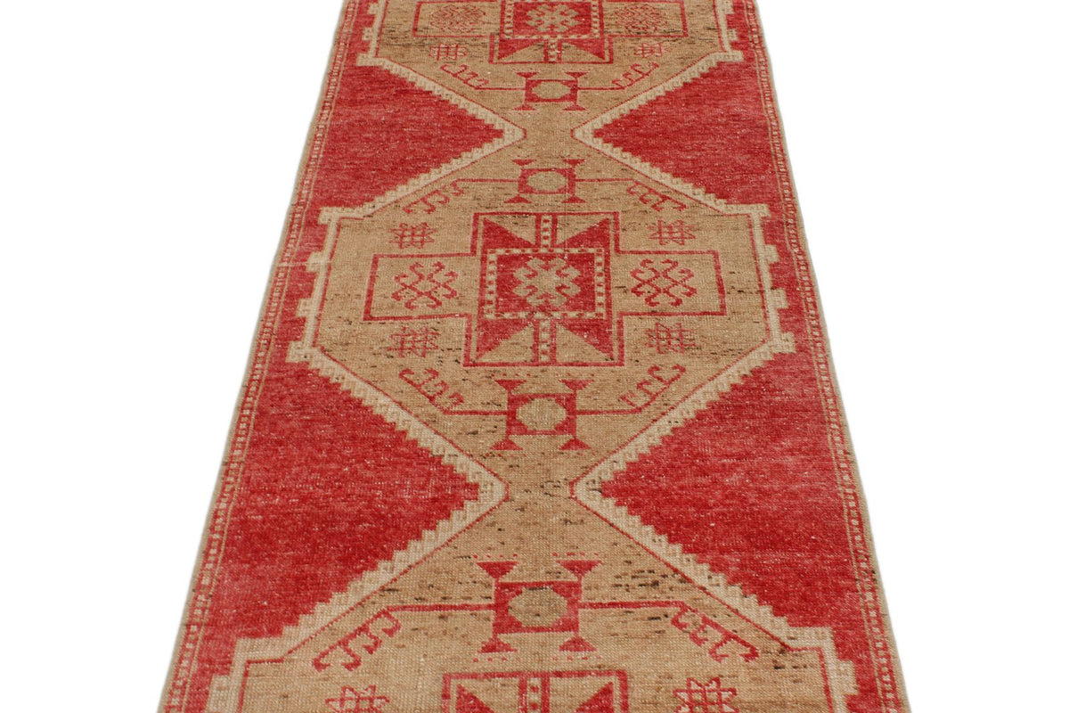 3x10 Green and Pink Turkish Tribal Runner