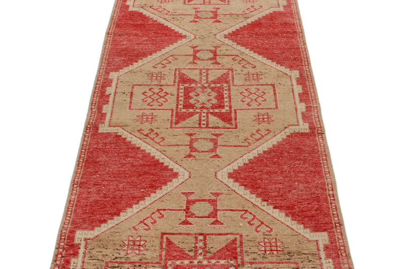 3x10 Green and Pink Turkish Tribal Runner