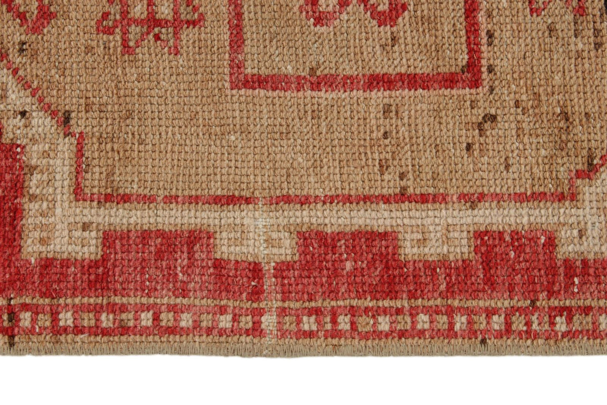 3x10 Green and Pink Turkish Tribal Runner