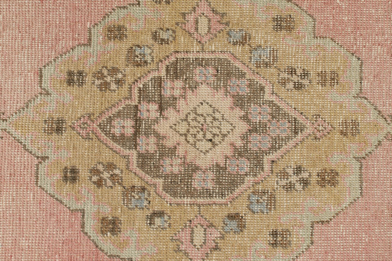 3x13 Brown and Pink Turkish Tribal Runner