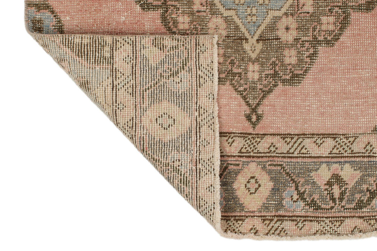 3x13 Brown and Pink Turkish Tribal Runner