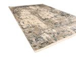 7x10 Blue and Gray Turkish Antep Rug