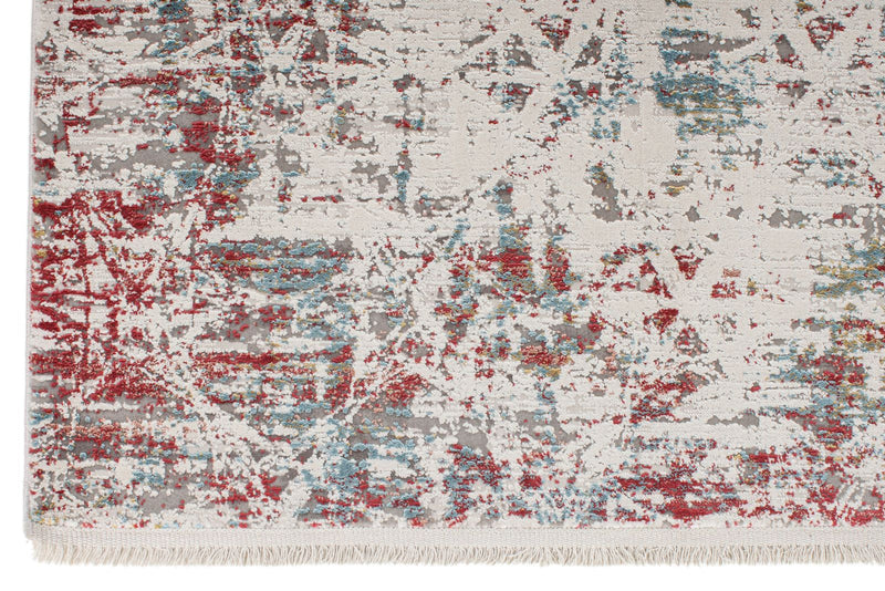 7x10 Red and Blue Turkish Antep Rug