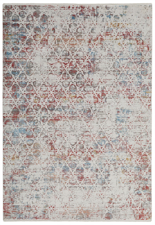 7x10 Red and Blue Turkish Antep Rug