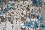 7x10 Gray and Blue Turkish Antep Rug