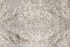 7x10 Gray and White Turkish Antep Rug