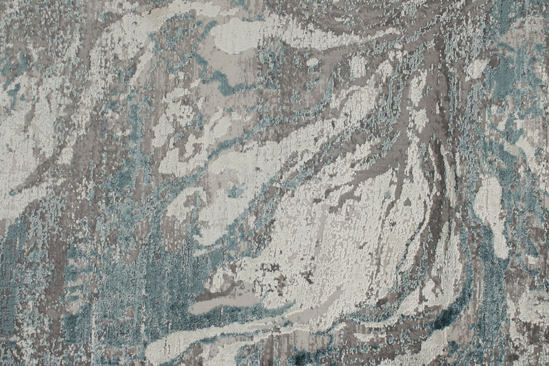 3x10 Gray and Blue Turkish Antep Runner