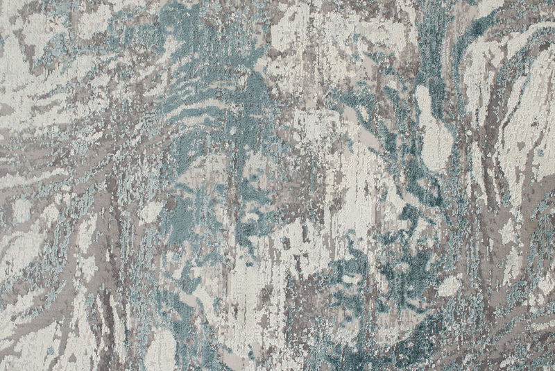 3x10 Gray and Blue Turkish Antep Runner