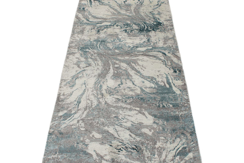 3x10 Gray and Blue Turkish Antep Runner