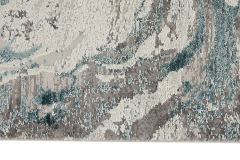 3x10 Gray and Blue Turkish Antep Runner