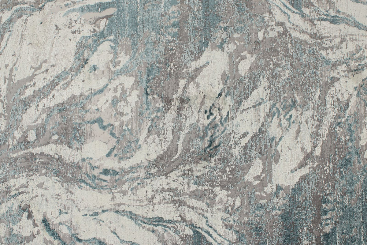 3x10 Gray and Blue Turkish Antep Runner