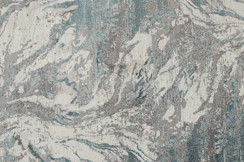 3x10 Gray and Blue Turkish Antep Runner