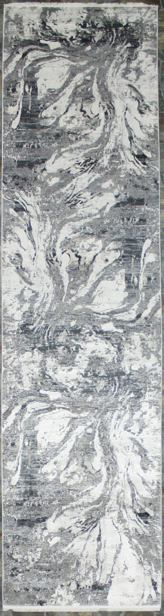 3x10 Gray and White Turkish Antep Runner