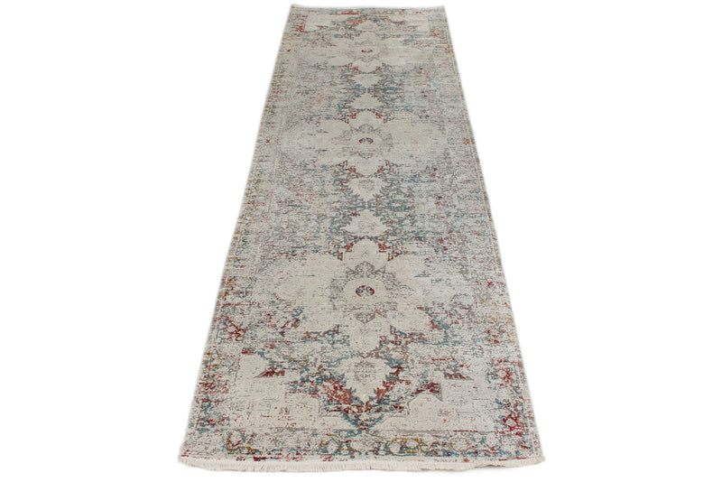 3x10 Red and Blue Turkish Antep Runner