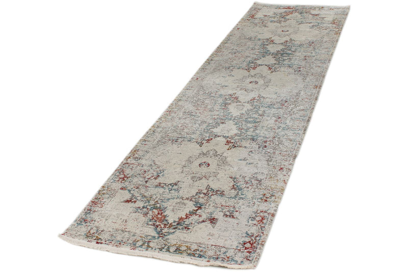 3x10 Red and Blue Turkish Antep Runner