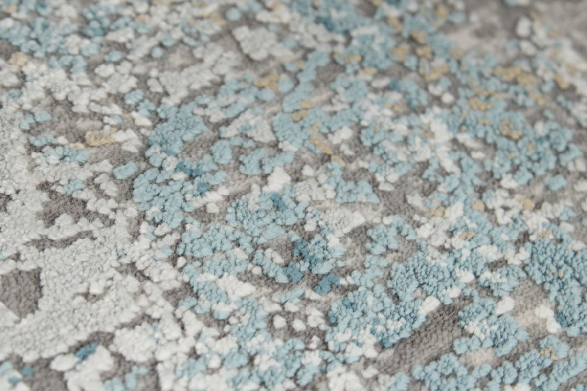 3x10 Gray and Blue Turkish Antep Runner