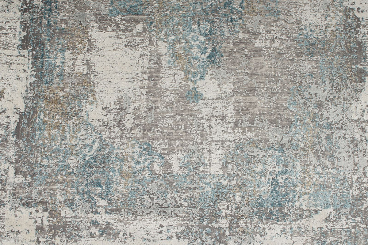 3x10 Gray and Blue Turkish Antep Runner