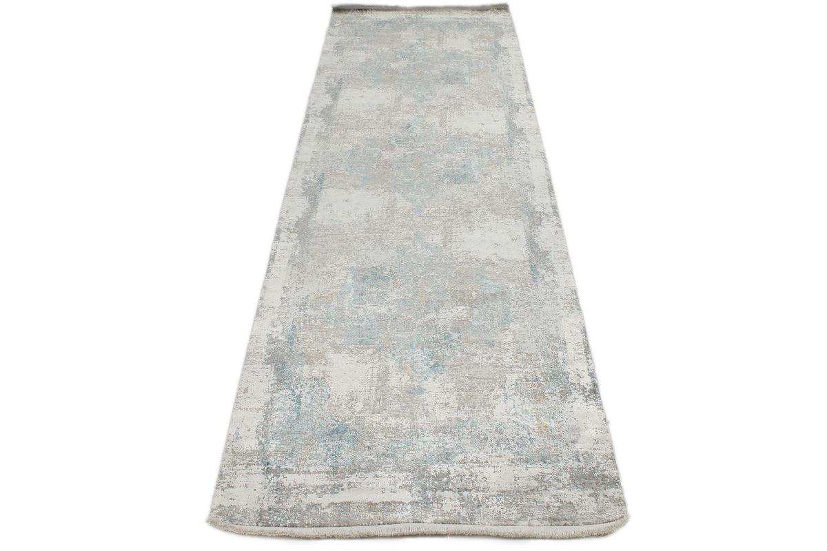 3x10 Gray and Blue Turkish Antep Runner