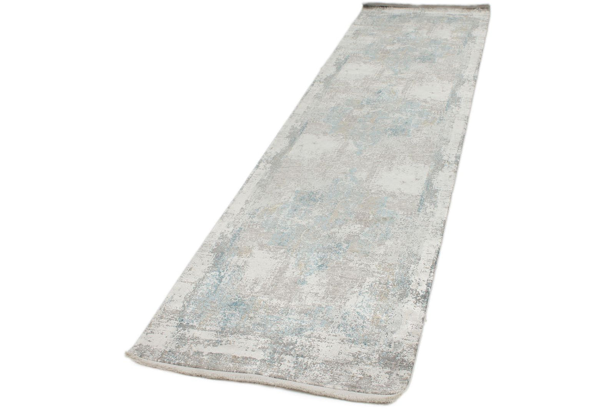 3x10 Gray and Blue Turkish Antep Runner
