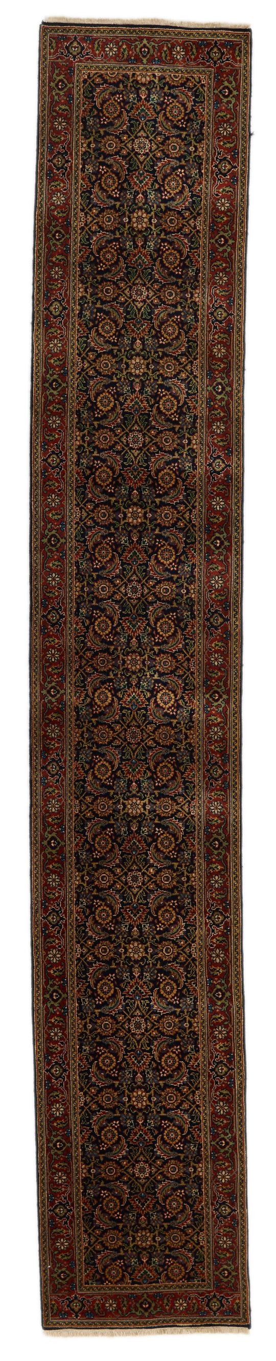 2x12 Navy and Red Traditional Runner