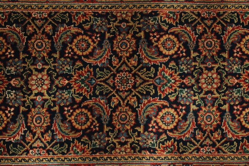 2x12 Navy and Red Traditional Runner