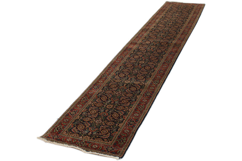 2x12 Navy and Red Traditional Runner