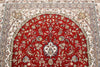 5x8 Red and White Turkish Antep Rug