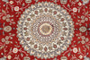 5x8 Red and White Turkish Antep Rug