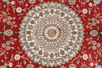 5x8 Red and White Turkish Antep Rug