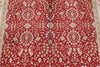 5x8 Red and White Turkish Silk Rug