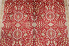 5x8 Red and White Turkish Silk Rug