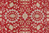 5x8 Red and White Turkish Silk Rug