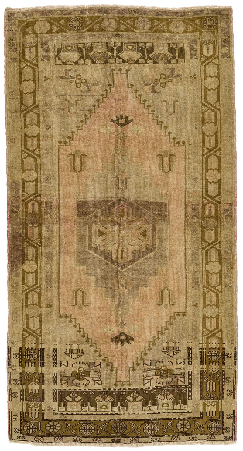 4x7 Red and Brown Turkish Tribal Rug