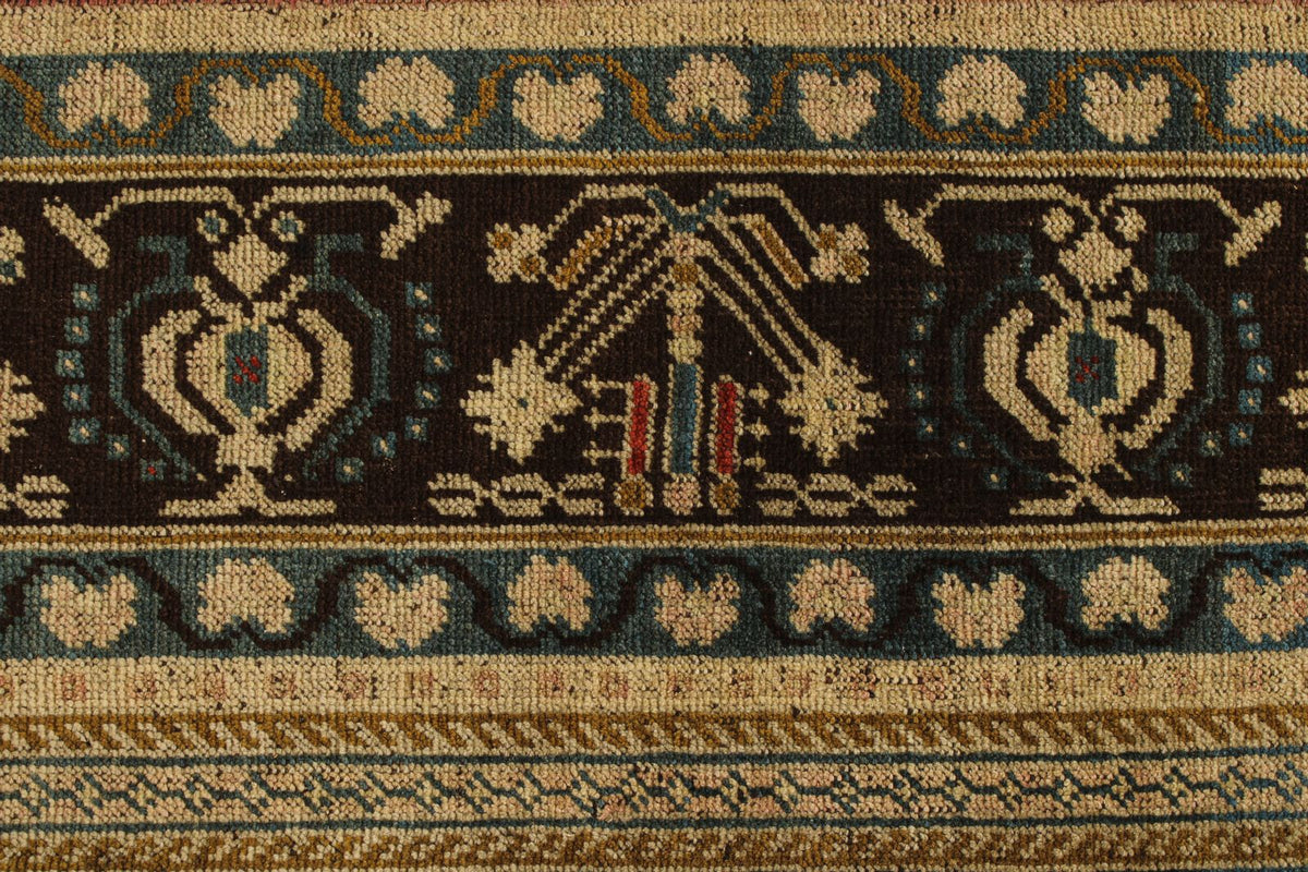 6x10 Red and Brown Turkish Tribal Rug