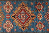 3x23 Red and Blue Kazak Tribal Runner