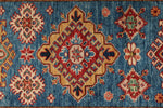 3x23 Red and Blue Kazak Tribal Runner