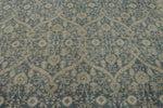 12x18 Blue and Beige Turkish Oushak Rug