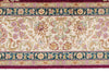 5x6 Purple and Ivory Turkish Silk Rug