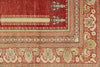 4x6 Red and Beige Turkish Silk Rug