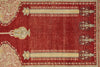 4x6 Red and Beige Turkish Silk Rug